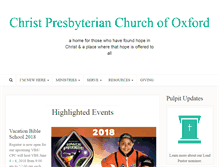 Tablet Screenshot of christpresoxford.org